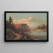 Tramonto sul lago Mahonk, conte di Ulster - Anonimo — quadro incorniciato alla parete