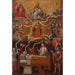 Riproduzione del dipinto La Sainte Trinité Vierge Marie e un uomo morente - Anonimo