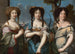Triplo ritratto di donne precedentemente chiamato Le Nièce di Mazarin - Anonimo — vista dell’opera