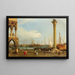 Venezia una vista del Bacino di San Marco dalla Piazzetta - Anonimo — quadro incorniciato alla parete