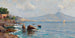 Vista del Golfo di Napoli con il Vesuvio sullo sfondo - Anonimo — vista dell’opera