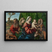 Vierge con Bambino con santi - Anonimo — quadro incorniciato alla parete