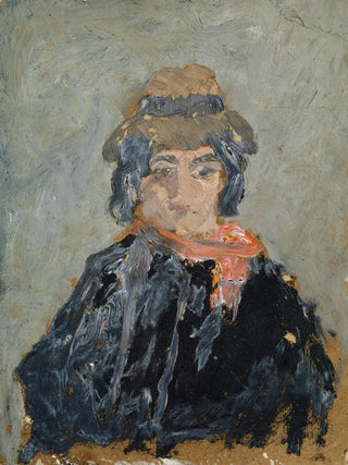 Anonymous - Woman with Red Neck Scarf.webp