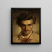 Autoritratto di giovinezza - Anselm Feuerbach — quadro incorniciato alla parete