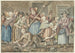 Un uomo che aveva picchiato sua moglie viene punito da un gruppo di donne nella Vinkestraat ad Amsterdam, 1768 - Anthonie Drost — vista dell’opera