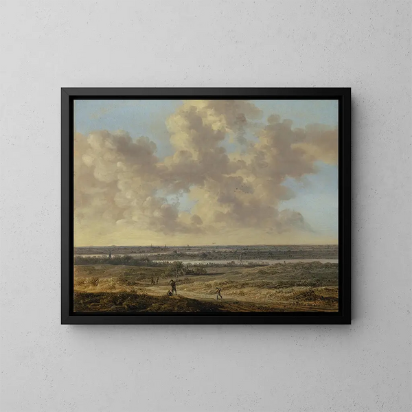 Plaine con fiume - Anthonie Jansz van der Croos — quadro incorniciato alla parete