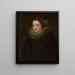 Ritratto di una donna nobile - Antoine van Dyck — quadro incorniciato alla parete