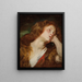 Una giovane donna che appoggia la testa, probabilmente Maria Maddalena penitente - Antoine van Dyck — quadro incorniciato alla parete