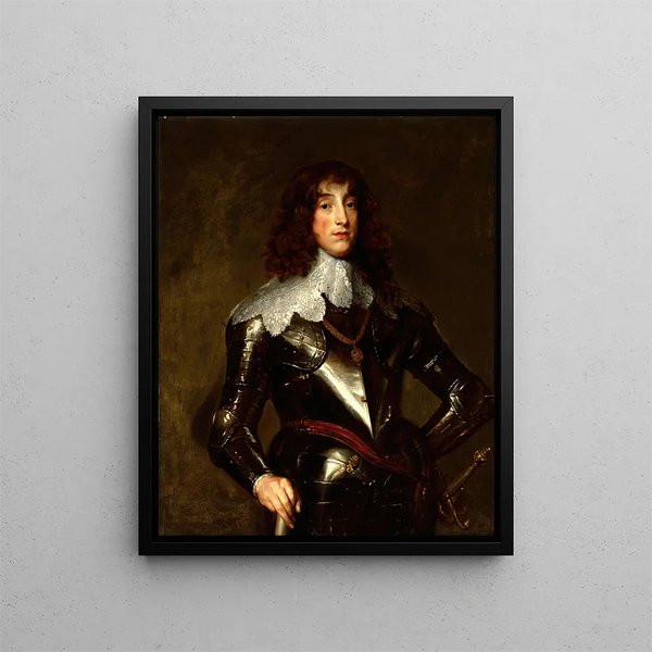 Charles Louis Electore Palatino - Antoine van Dyck — quadro incorniciato alla parete