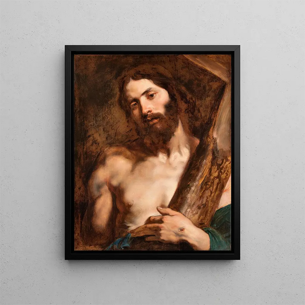 Il Cristo portando la croce - Antoine van Dyck — quadro incorniciato alla parete