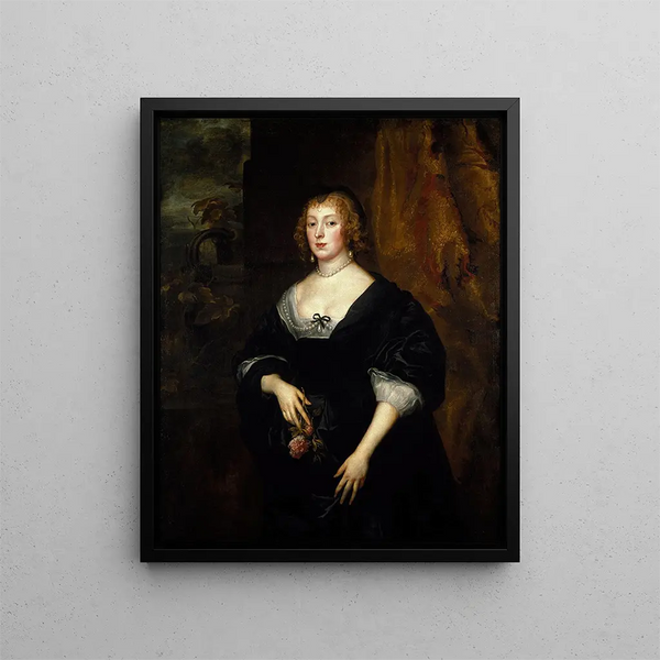 Dame Dacre - Antoine van Dyck — quadro incorniciato alla parete