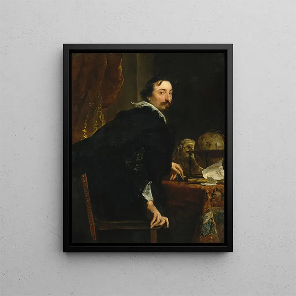 Lucas van Uffel è morto nel 1637 - Antoine van Dyck — quadro incorniciato alla parete