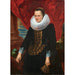 Ritratto di una nobildonna con un pappagallo - Antoine van Dyck — quadro incorniciato alla parete