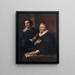 Ritratto degli incisori Pieter De Jode l'Ancien e Pieter De Jode il Giovane - Antoine van Dyck — quadro incorniciato alla parete