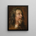 Studio di un ritratto di un uomo barbuto - Antoine van Dyck — quadro incorniciato alla parete