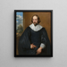 Ritratto di Quintijn Symons - Antoine van Dyck — quadro incorniciato alla parete