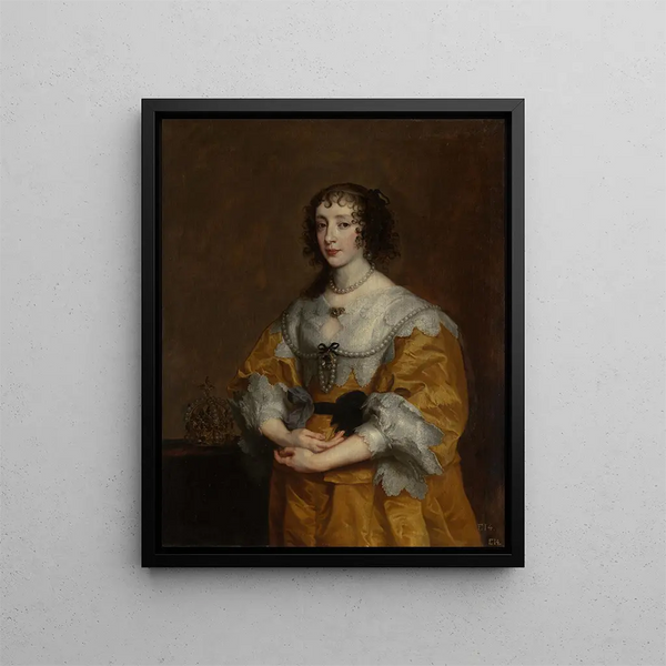 La regina Henriette Marie - Antoine van Dyck — quadro incorniciato alla parete
