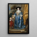 Regina Henrietta Maria con Sir Jeffrey Hudson - Antoine van Dyck — quadro incorniciato alla parete