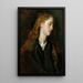 Studio di un volto di una giovane donna - Antoine van Dyck — quadro incorniciato alla parete