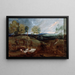 Paesaggio al tramonto con un pastore e il suo gregge - Antoine van Dyck — quadro incorniciato alla parete