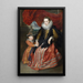 Susanna Fourment e sua figlia - Antoine van Dyck — quadro incorniciato alla parete