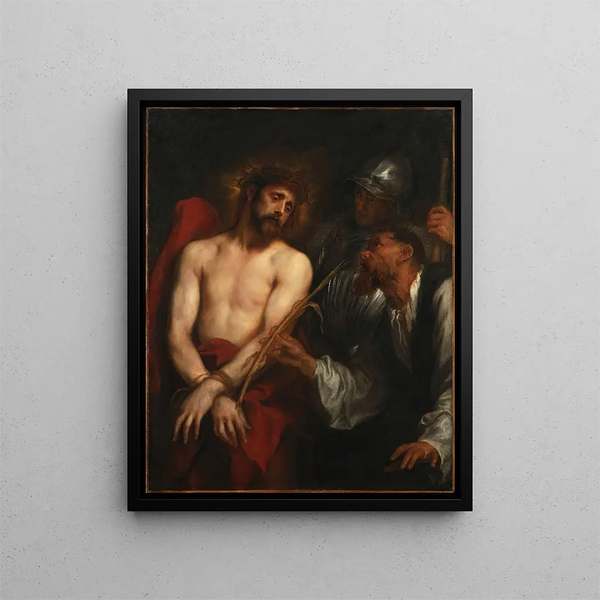 La moquerie du Christ - Antoine van Dyck — quadro incorniciato alla parete