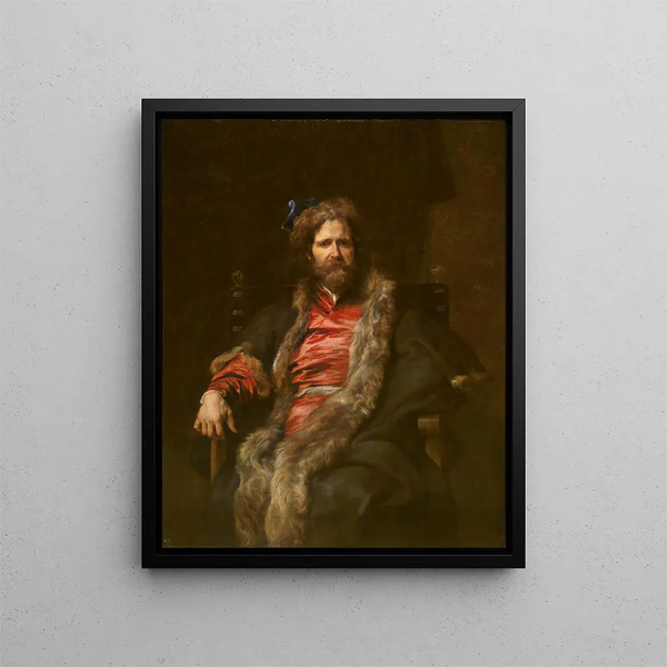 Il pittore Martin Ryckaert - Antoine van Dyck — quadro incorniciato alla parete