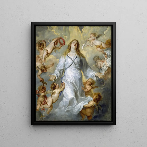 La Vierge come intercessore - Antoine van Dyck — quadro incorniciato alla parete