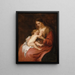 Vergine con Bambino - Antoine van Dyck — quadro incorniciato alla parete