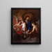 Madonna con Bambino e angeli musicisti - Antoine van Dyck — quadro incorniciato alla parete