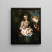 Vergine con Bambino e Santa Caterina d'Alessandria - Antoine van Dyck — quadro incorniciato alla parete