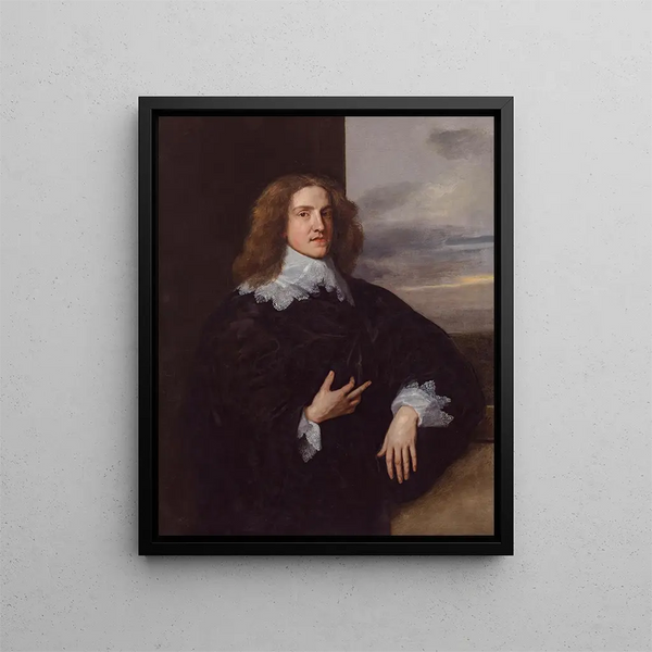Giovane gentiluomo - Antoine van Dyck — quadro incorniciato alla parete
