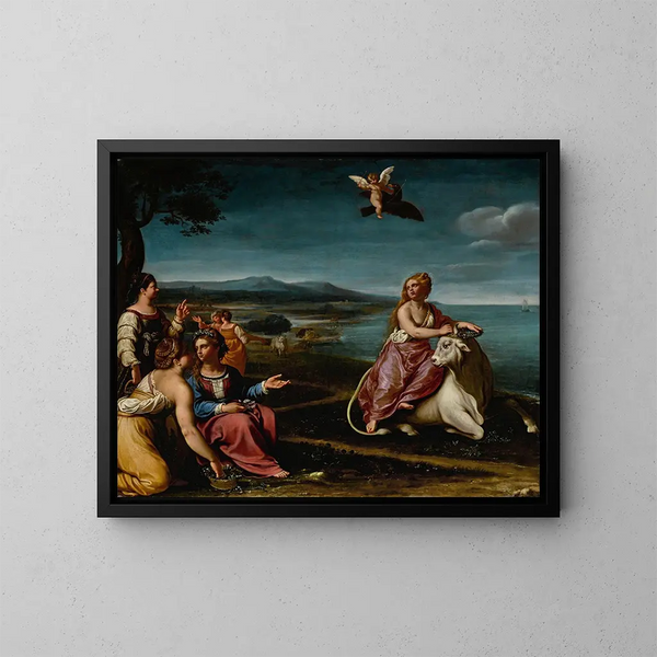 Le Viol d'Europe - Antiveduto Gramatica — quadro incorniciato alla parete