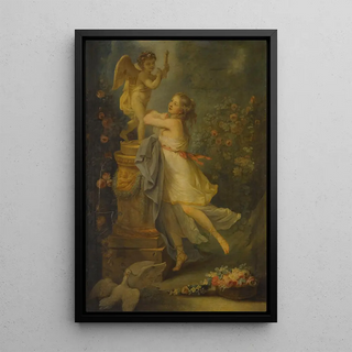 AntoineFranois Callet - A Young Lady Before A Statue Of Cupid.webp