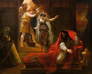 AntoineJean Gros - David Playing Harp For King Saul.webp