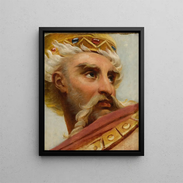 Tête de Charlemagne - Antoine-Jean Gros — quadro incorniciato alla parete