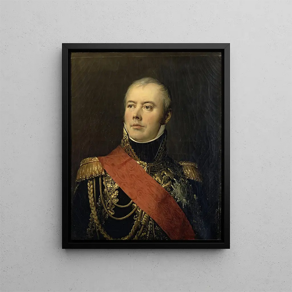 Mac Donald duca di Tarente maresciallo di Francia 1765-1840 - Antoine-Jean Gros — quadro incorniciato alla parete