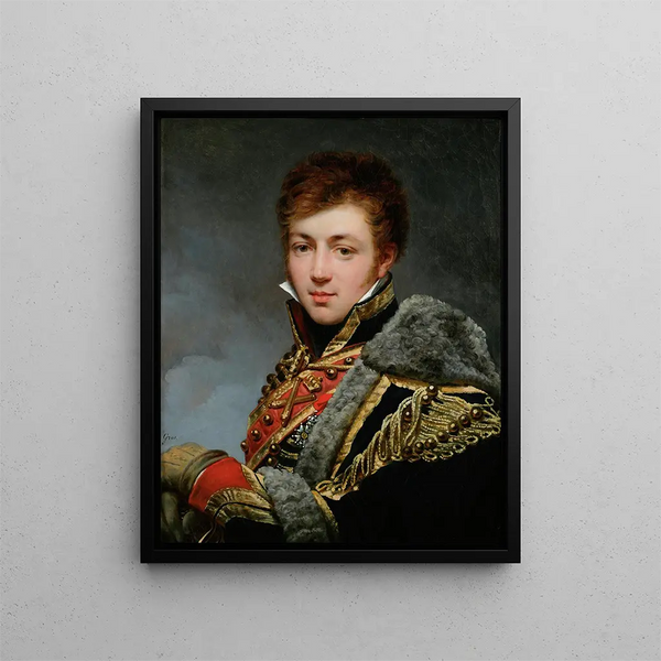 Ritratto del conte Honoré de La Riboisère 1788-1868 - Antoine-Jean Gros — quadro incorniciato alla parete