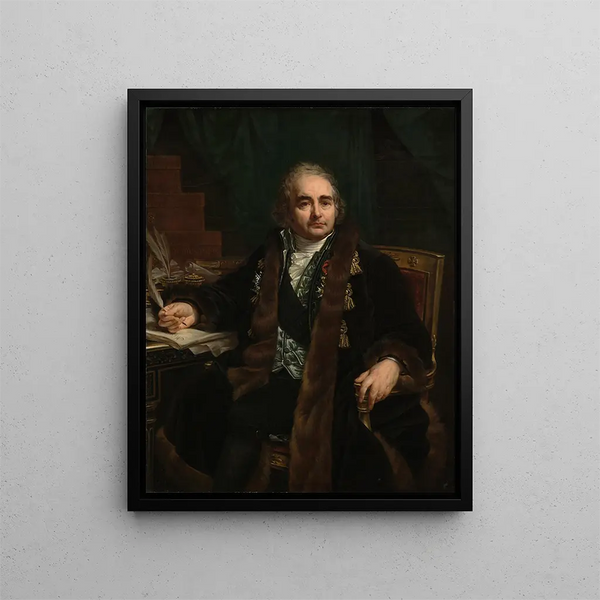 Ritratto del conte Jean-Antoine Chaptal - Antoine-Jean Gros — quadro incorniciato alla parete