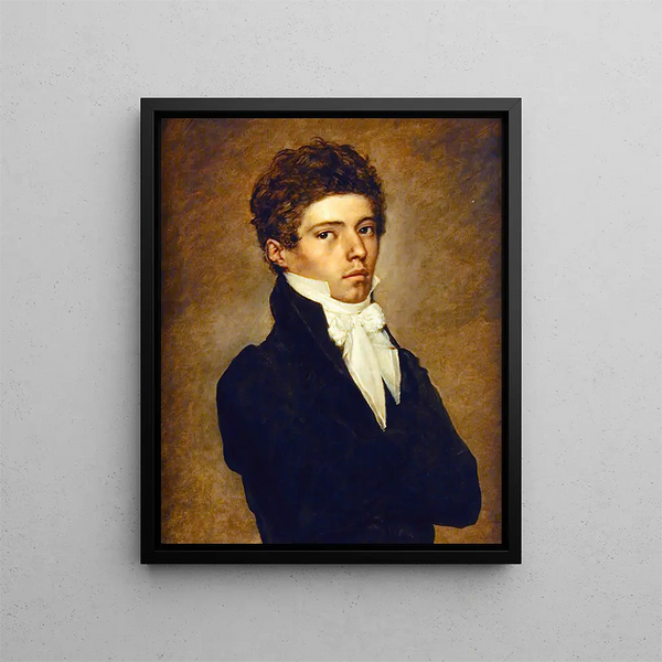 Ritratto di un uomo - Antoine-Jean Gros — quadro incorniciato alla parete