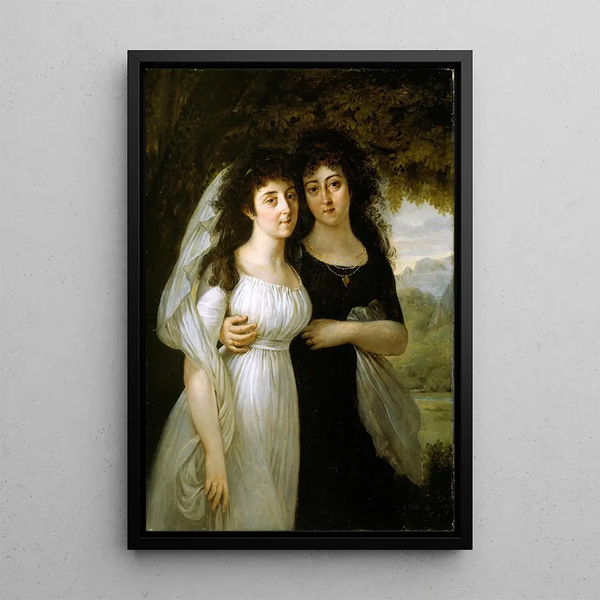 Riproduzione del dipinto Ritratto delle sorelle Maistre - Antoine-Jean Gros
