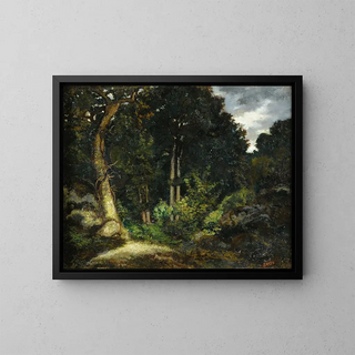 AntoineLouis Barye - View Of Fontainebleau Forest.webp