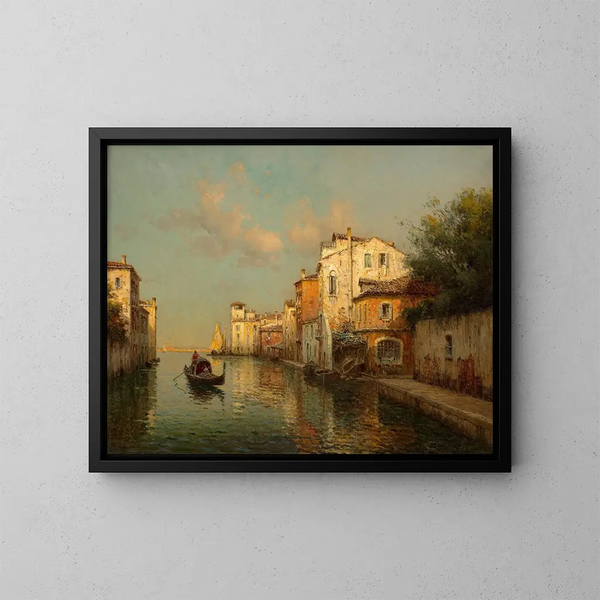 Canal a Venezia - Antoine Bouvard — quadro incorniciato alla parete