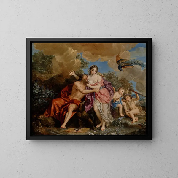 Giove e Giunone sul monte Ida - Antoine Coypel — quadro incorniciato alla parete