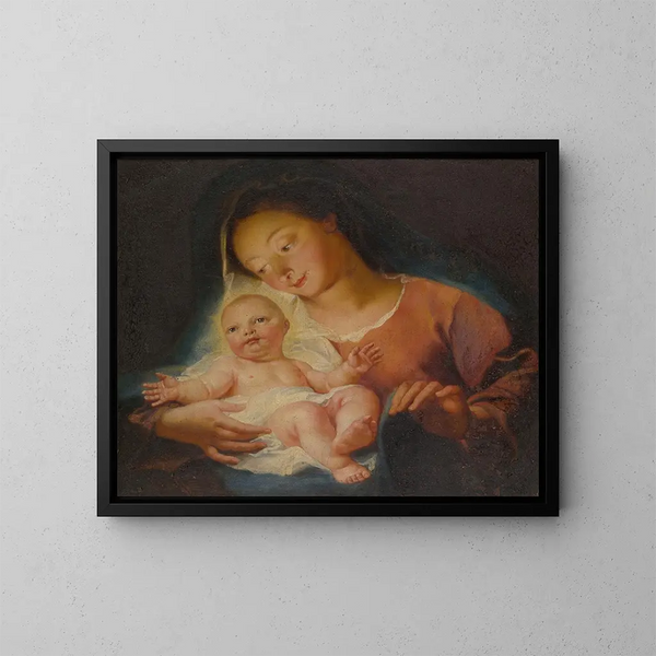 Vergine con Bambino - Antoine Coypel — quadro incorniciato alla parete