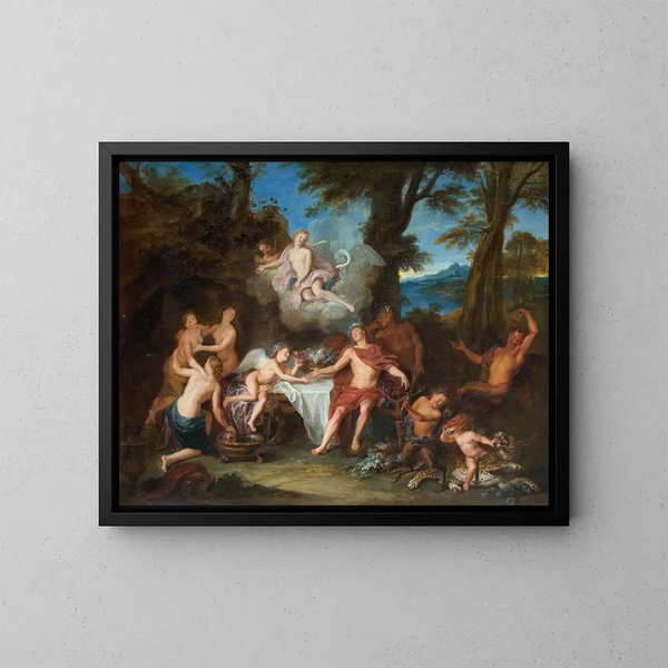 L'Alliance de Bacchus et de Cupidon - Antoine Coypel — quadro incorniciato alla parete