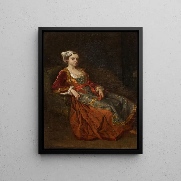 Antoine De Favray - Portrait Of A Lady In Turkish Dress Seated In An Armchair.webp