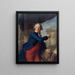 Jean-Henri Masers chevalier de Latude 1725-1805 che mostrando la Bastiglia - Antoine Vestier — quadro incorniciato alla parete