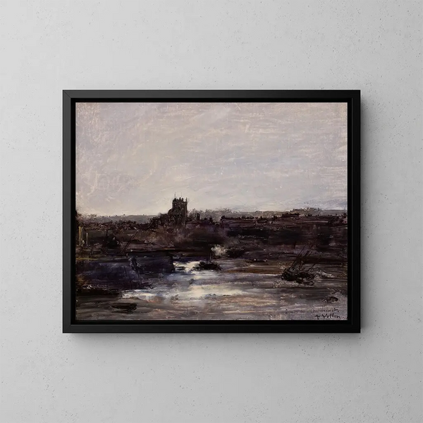Dieppe - Antoine Vollon — quadro incorniciato alla parete
