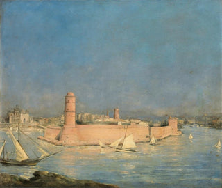 Antoine Vollon - Marseilles Harbour with a Lighthouse.webp